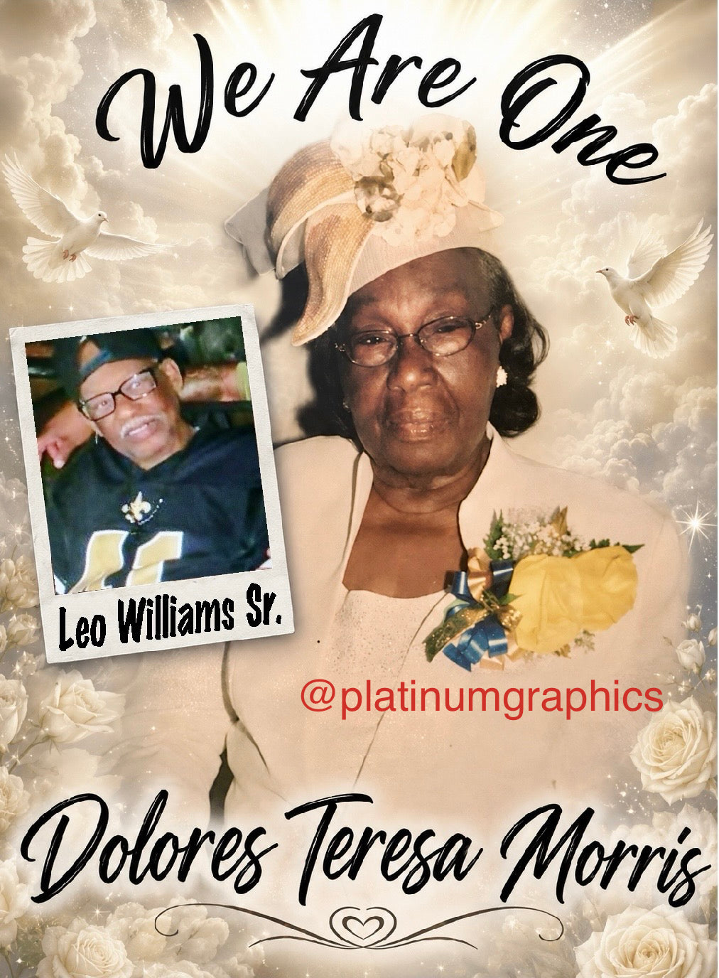 We Are One “Leo Williams Sr.” (Purple Shirts) 432405046385428 10/08/26