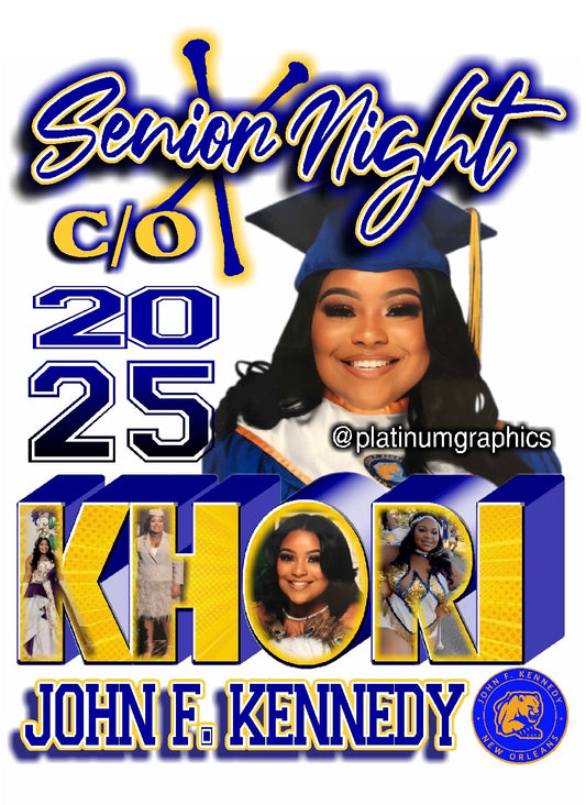 Khori Senior Night tshirts