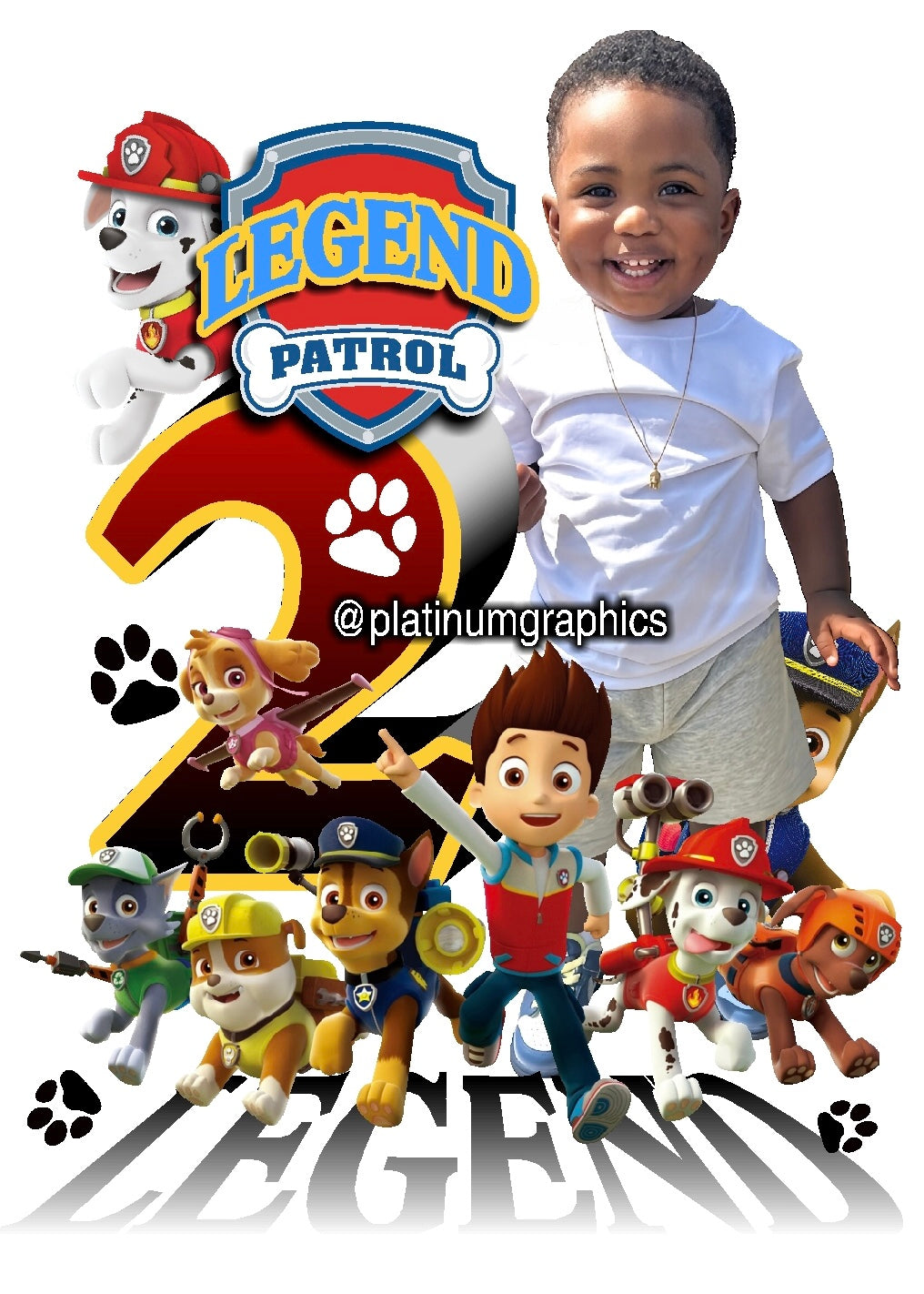 Legend makes 2 BDay tshirts