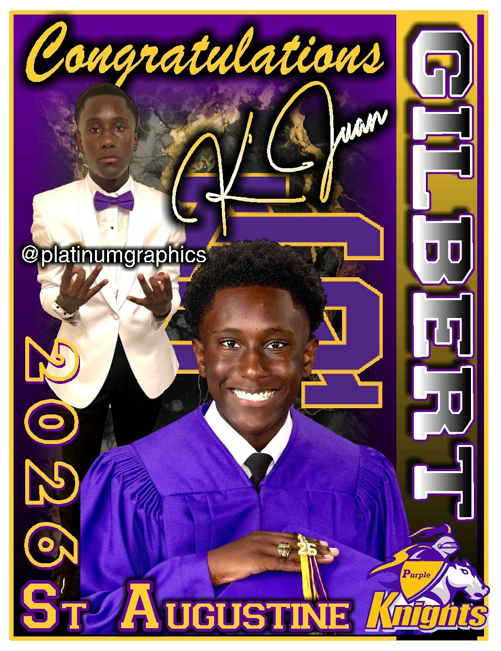 K’Juan 2026 St. Aug Grad 432405043196700