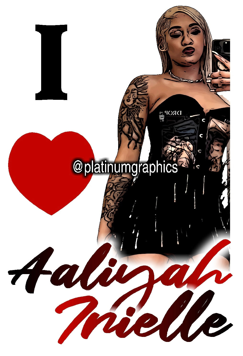 I love Aaliyah Irielle tshirts