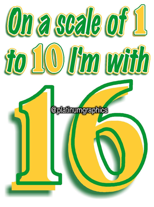 I’m with 16
