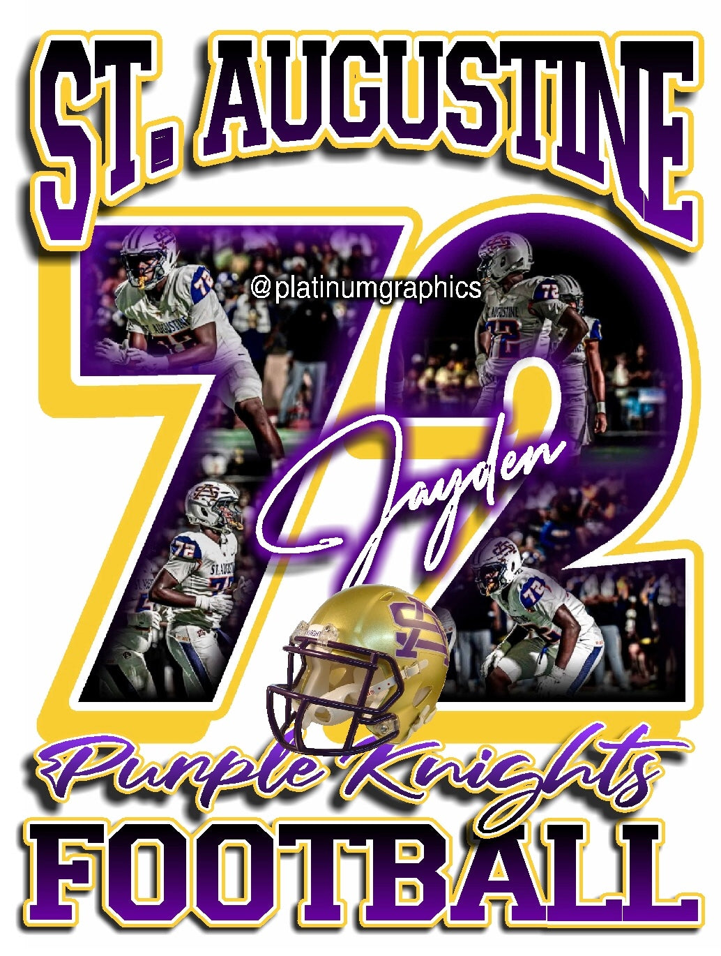 Jayden #72 Purple Knights Football 432405046383742 10/18/25