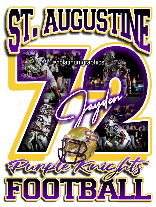 Jayden #72 Purple Knights Football 432405046383742 10/18/25